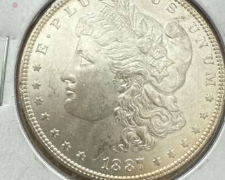 1887 Morgan Silver Dollar