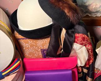 Vintage Mink trimmed hat