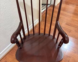 Vintage 1960's Nichols & Stone Stenciled Wood Children's Rocking Chair