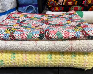 Handmade quilts and Afghans