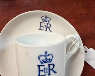 Rare Queen Elizabeth Coronation 1950's cup and saucer