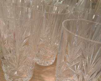 Crystal highball glasses 