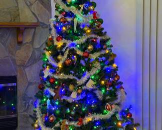 Christmas tree with ornaments 