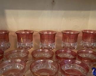 Up close pic "Crown" goblets and sherberts