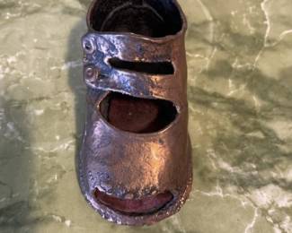 Bronze baby shoe