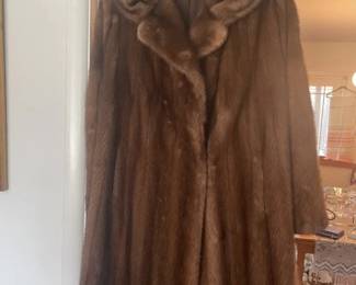 Full length natural luxurious Coat.  