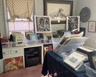 Room view includes:  Sheet music, Photography most likely taken by client, Framed Print