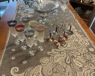Beautiful crystal stemware