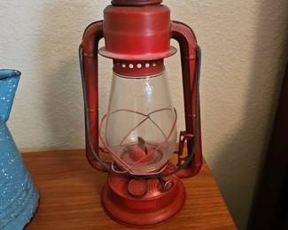 Red Kerosene Lantern