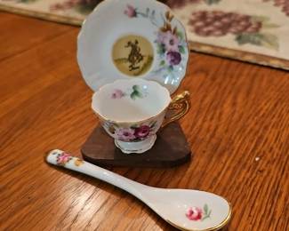 Vintage cup, saucer and spoon set