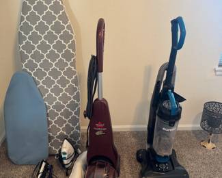 Vacuum Cleaners, Irons and Ironing Boards plus other cleaning tools