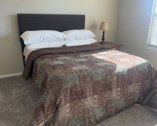 Queen Size Bed and Headboard, Mattress and Frame