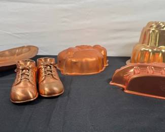 Vintage Copper Molds Etc
