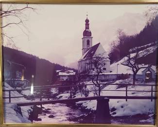 Winter Church Photograph 