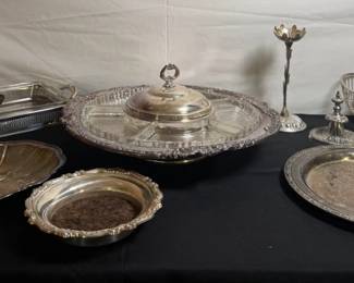 Silver Plated Set Of Items