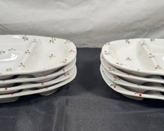Flowered Oval Serving Dishes