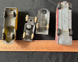 C81 - $40. Lot of 16 Vintage Metal Toy Cars, Planes, Truck & Tractor. 