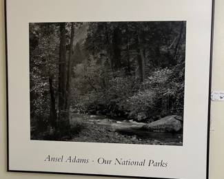 C88 - $30. Ansel Adams Framed Poster. Measures 28" x 25"