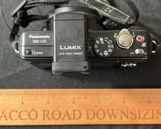 C67 - $60. Vintage Lumix Panasonic DMC-LX5 Digital Camera. W/ Live View Finder, Battery and Charger. Tested and Works.