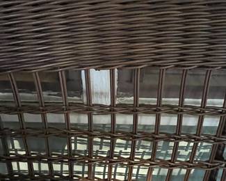 C91 - $100. Hampton Bay Loveseat. Measures 56" wide x 36" tall x 34" deep. 