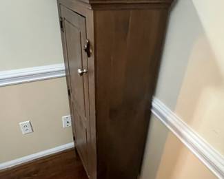 C18 - $95. Mastercraft Cabinet. Measures 23" wide x 51" tall x 13" deep. Interior Shelves are adjustable. 