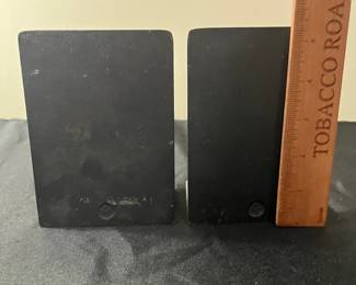 C53 - $25. Bradley Hubbard Cast Iron Bookends. Measures 3.5" x 5.25" tall.