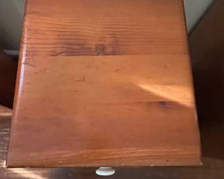 C32 -$20.  Small 3 drawer wooden chest. 