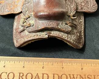 C54 - $50. Vintage Miniature Western Saddle. 