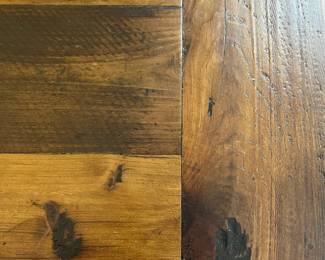 C74 - $125. Kensington Desk. Solid Wood Top With Metal Legs. Measures 48" w x 30 d x 30.5" tall.