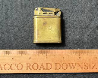 C60 - $55. Beattie Jet Pipe Lighter. "ESSO" Essomarine  Lubricants engraved. Made in the U.S.A.