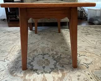 C25 - $50. Wooden Coffee Table / Bench. Measures 40.5" x 17" deep x 17.5" tall. 