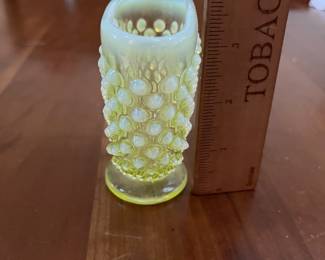 C85 - $40 Small Vaseline Vase - Glows! 
