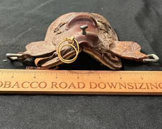 C54 - $50. Vintage Miniature Western Saddle. 