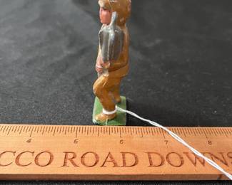 C65 - $60. Barclay Manoil Lead Toy Soldier W/ Bomb. Metal Cast Co. # 23A