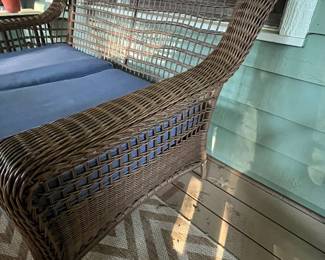 C91 - $100. Hampton Bay Loveseat. Measures 56" wide x 36" tall x 34" deep. 