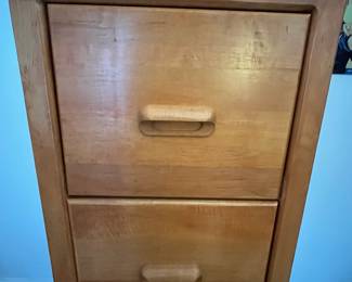 C42 - $50. Woodcraft 4 Drawer Filing Cabinet. Measures 17.75" wide x 24" deep x 52" tall. All drawers slide. In very good vintage condition. 