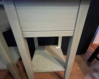 C94 -$50 PAIR of matching side tables / nightstands. Measures 16" wide x 14" deep x 26.5" tall. 