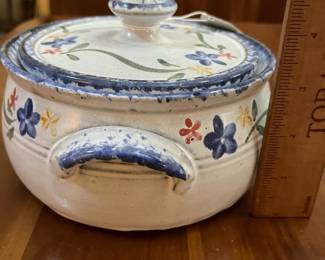 C83 - $30. Nancy Owens Brewer Dish & Lid. 