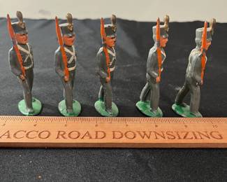 C75 - $20. 1930's Barclay Manoil Lead West Point Cadets. Set of 5.