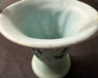 C99 - $40. Roseville 708-6" Silhouette Blue Basket. 