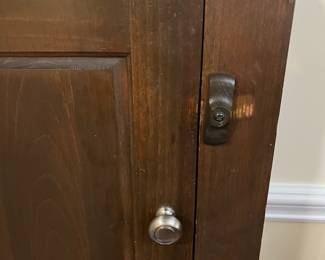 C18 - $95. Mastercraft Cabinet. Measures 23" wide x 51" tall x 13" deep. Interior Shelves are adjustable. 