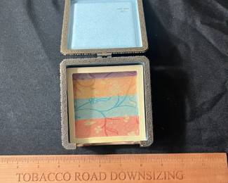 C80 - $20. Keven Chin Cloisonne Starry Night Trinket Box. # 27 Signed 2004.