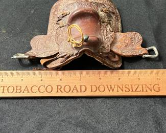 C54 - $50. Vintage Miniature Western Saddle. 
