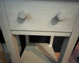 C94 -$50 PAIR of matching side tables / nightstands. Measures 16" wide x 14" deep x 26.5" tall. 