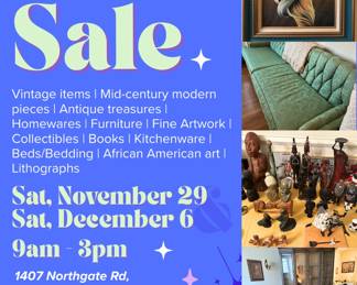 Purple And Pink Minimalist Yard Sale Flyer