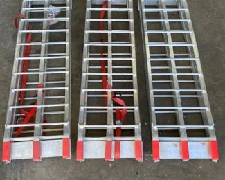 Three Aluminum Folding Ramps