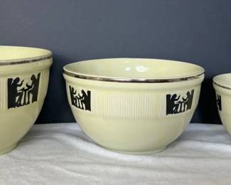 Hall Tavern Ware Silhouette Mixing Bowls