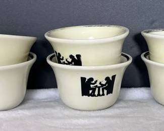 Six Hall Tavern Ware Custard Dishes