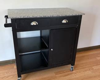 Kitchen Cart with Granite Top