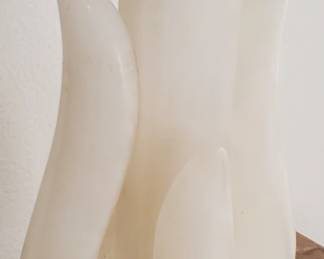 1940's Moderne Alabaster "La Flamma" Lamps by Maurizio Tempestini